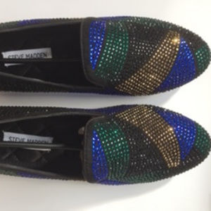 Steve Madden Mercury Rhinestone Embelsihed Loafers